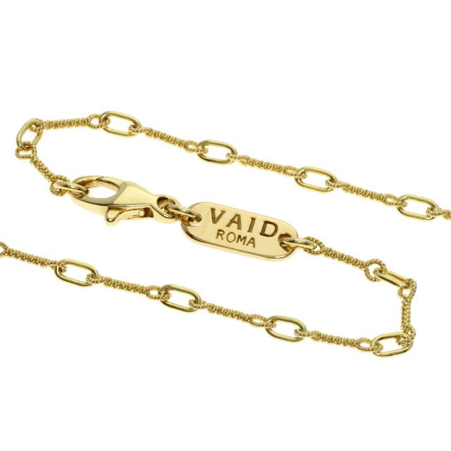 ヴェイド VAID ROMA フラワー カラーストーン ネックレス K18イエロー 