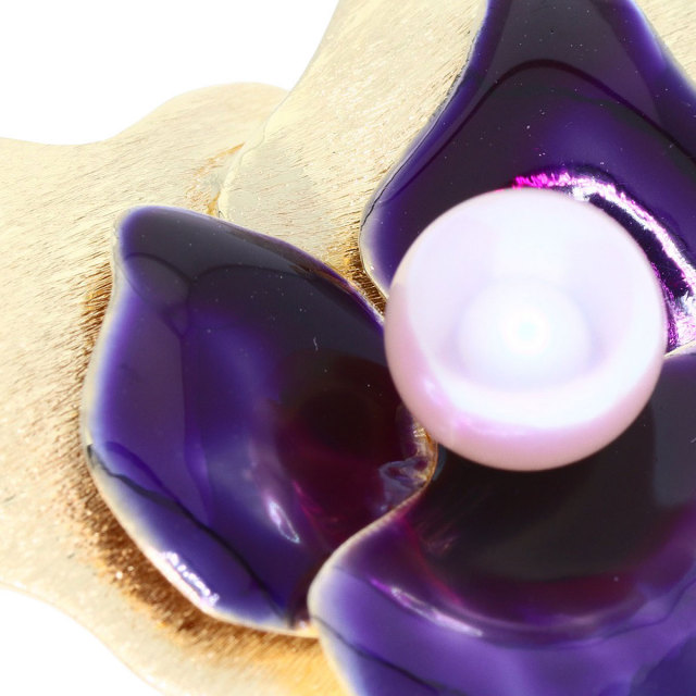 MIKIMOTO ミキモト アコヤパール 真珠 チェーンブローチ ブローチ K14 