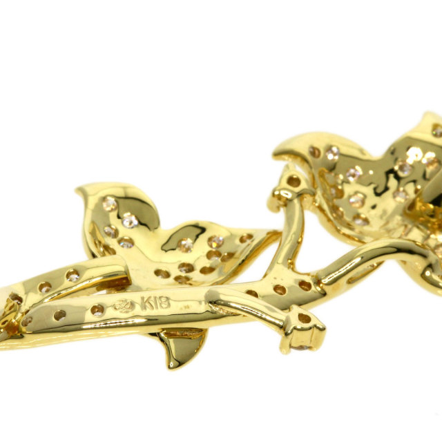 0.54ct ジュエリーマキ ダイヤモンド ペンダントトップ K18イエロー 