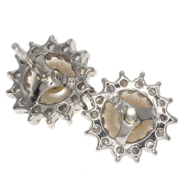 セレクトジュエリー ピアス パール 真珠 ダイヤモンド
