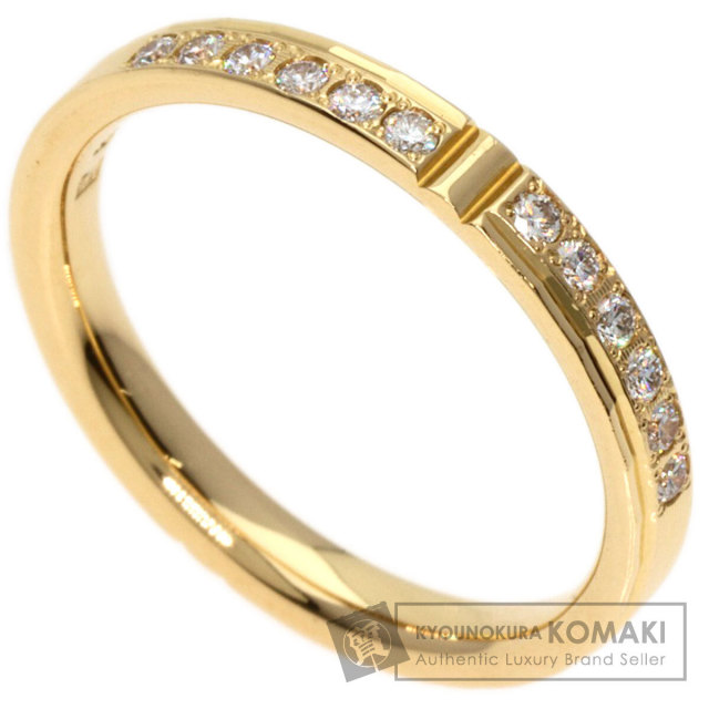 0.12ct ダイヤモンド リング・指輪 K18イエローゴールド 2.5g レディース