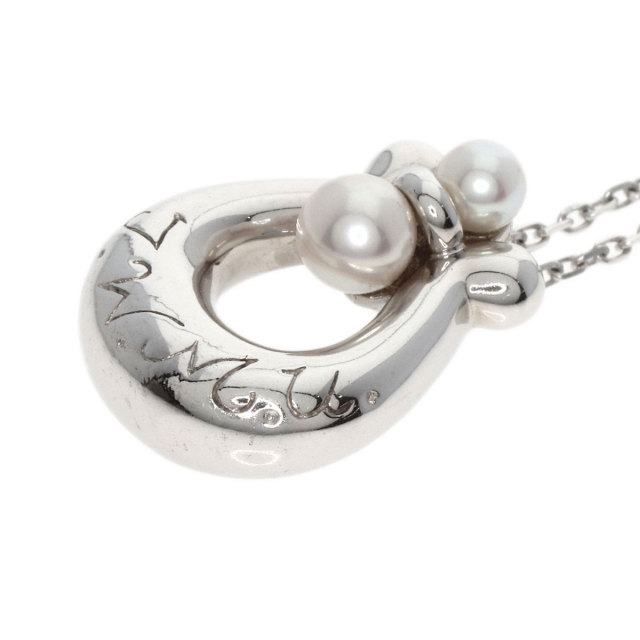MIKIMOTO ミキモト パール 真珠 ネックレス K18ホワイトゴールド