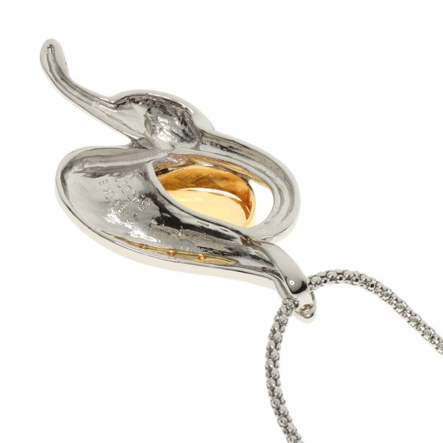 3.47ct インペリアルトパーズ ダイヤモンド ネックレス プラチナPT900  