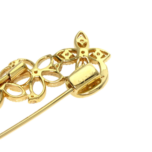 K18 ダイヤモンドブローチ