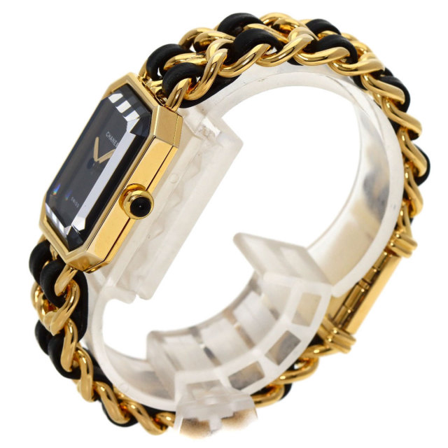 CHANEL シャネル H0001 プルミエール M 腕時計 GP/GPx革 レディース  