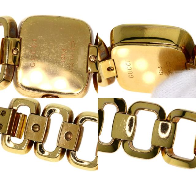 GUCCI グッチ 125.5 Gコレクション 3P ダイヤモンド スクエア 腕時計