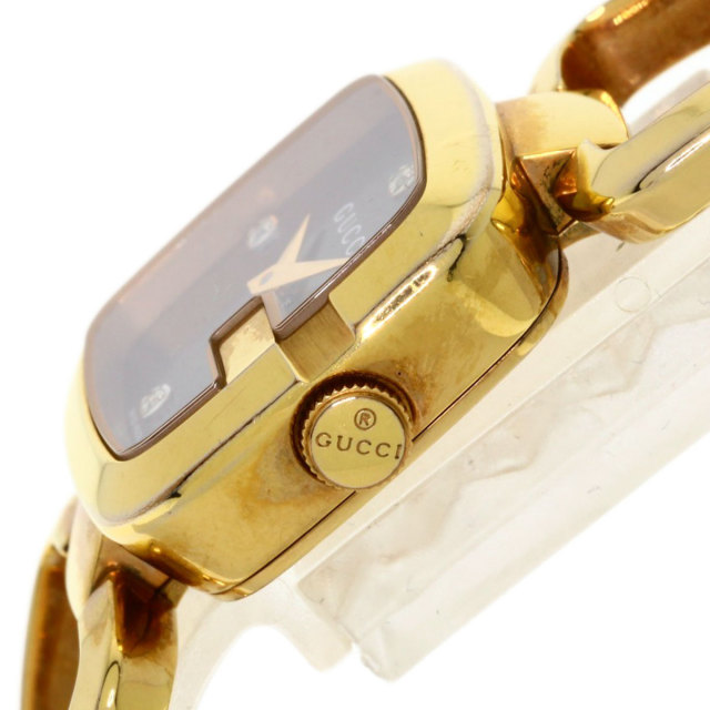 GUCCI グッチ 125.5 Gコレクション 3P ダイヤモンド スクエア 腕時計