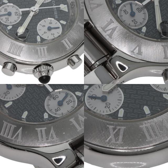 CARTIER カルティエ W10172T2 クロノスカフ デイト 腕時計 ステンレス  