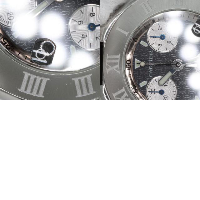 カルティエ　クロノスカフ　ステンレス Cartier カルティエ 時計 クロノスカフ W10125U2 ブラック