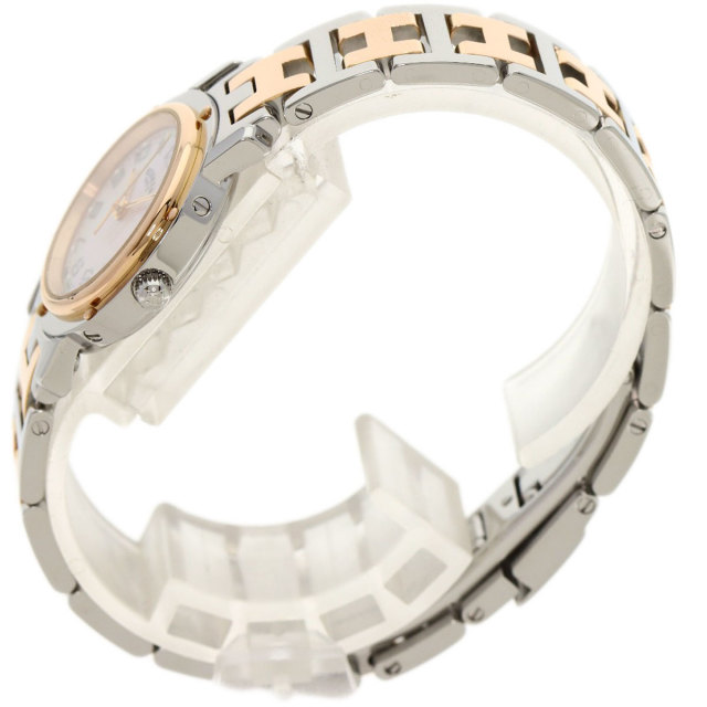 HERMES エルメス CL4.221 クリッパー ナクレ 新バックル 腕時計  