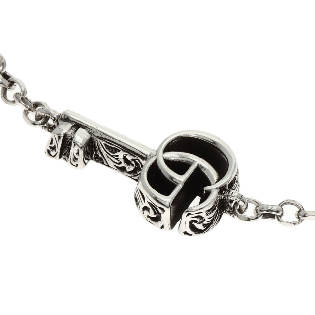 GUCCI グッチ ダブルG キーチャーム #16 ブレスレット シルバー 