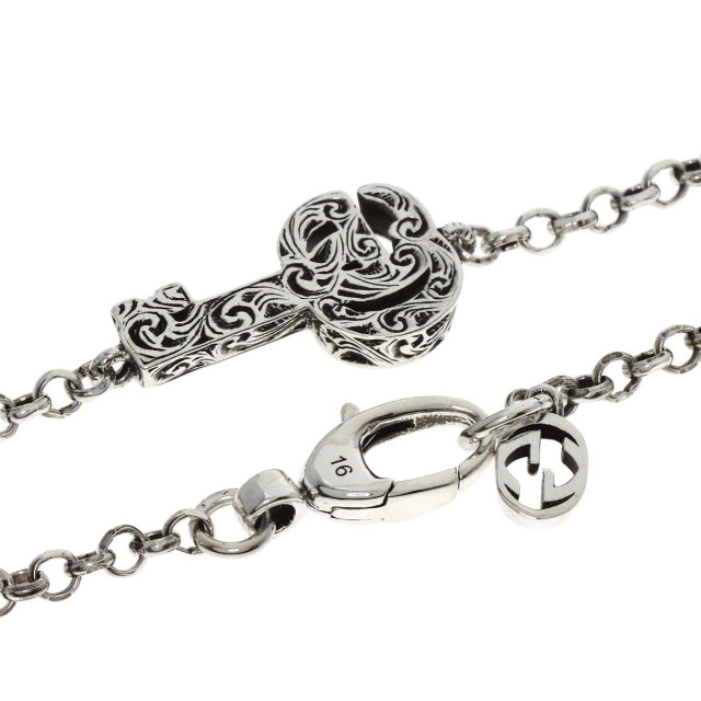 GUCCI グッチ ダブルG キーチャーム #16 ブレスレット シルバー 