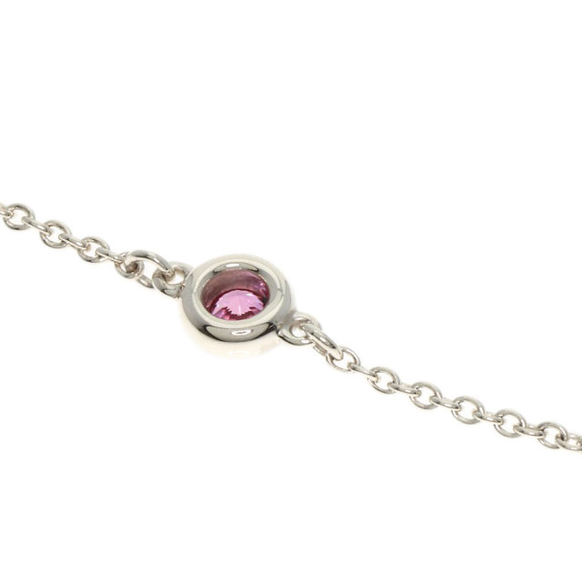 美品　ティファニー　バイザヤード　ピンクサファイア　シルバーブレスレット TIFFANY&Co. ティファニー バイザヤード ピンクサファイア