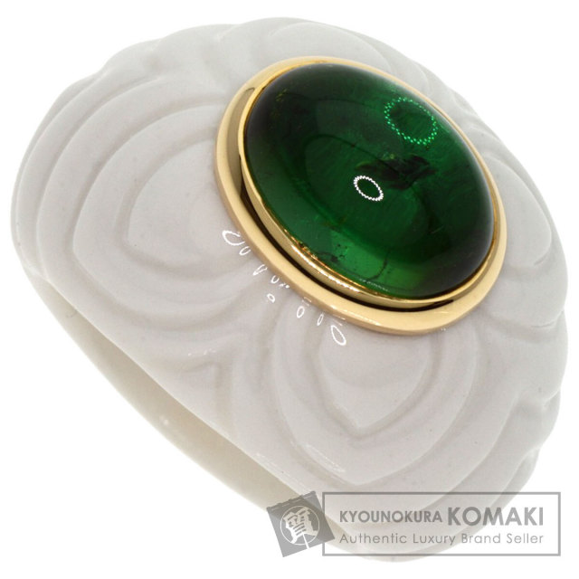 BVLGARI ブルガリ チャンドラ グリーントルマリン リング・指輪 K18 
