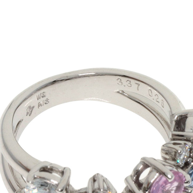 Ponte Vecchio ポンテヴェキオ K18WG ホワイトゴールド フラワー  