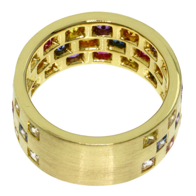 Jeunet ジュネ サファイア リング・指輪 K18イエローゴールド