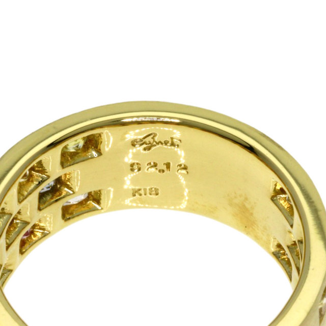 Jeunet ジュネK18WGサファイアリングS0.34ct バンドリング18金 Jeunet ジュネ サファイア リング・指輪 K18イエローゴールド