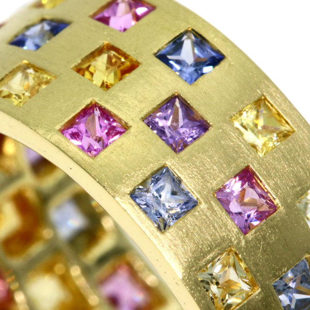 Jeunet ジュネ サファイア リング・指輪 K18イエローゴールド