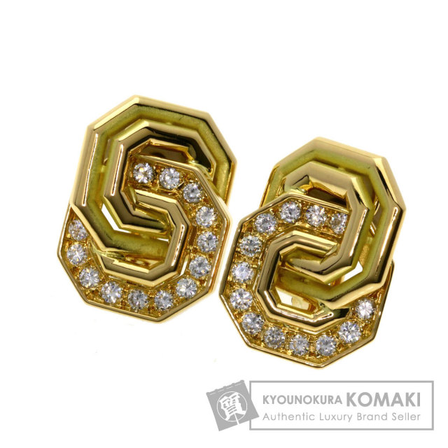 Chaumet ショーメ パヴェ ダイヤモンド ヴィンテージ イヤリング K18 