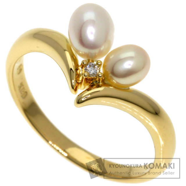 TASAKI タサキ パール 真珠 ダイヤモンド リング・指輪 K18イエロー 