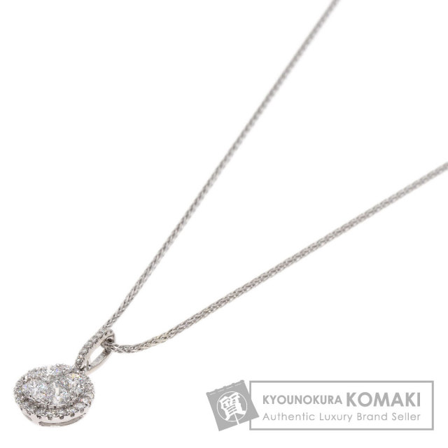 K18ホワイトゴールド ダイヤモンド ネックレス 3g 0.55ct ダイヤモンド ネックレス K18ホワイトゴールド 3.8g レディース