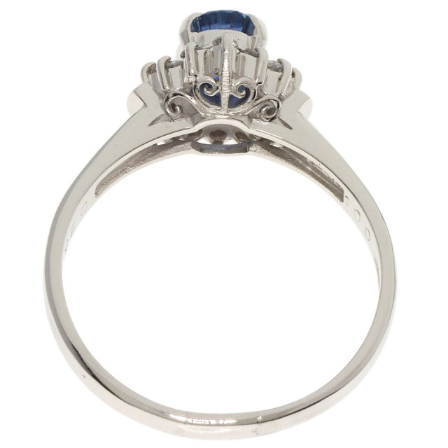 1ct サファイア ダイヤモンド リング・指輪 プラチナPT900 5.8g
