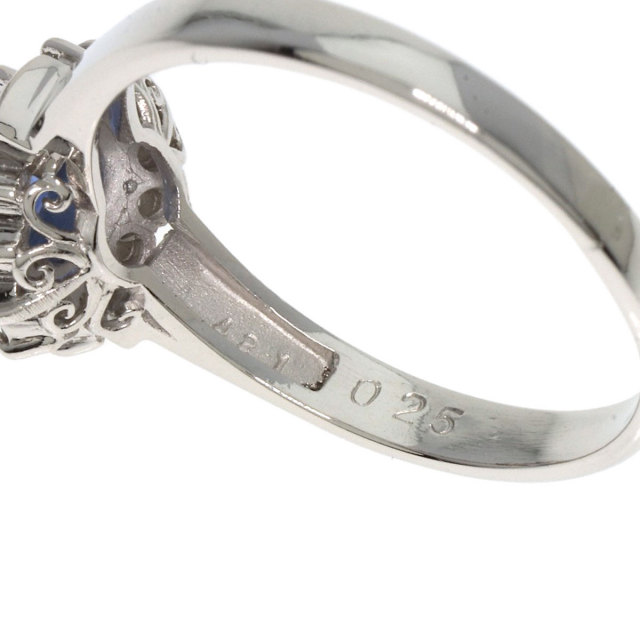1ct サファイア ダイヤモンド リング・指輪 プラチナPT900 5.8g