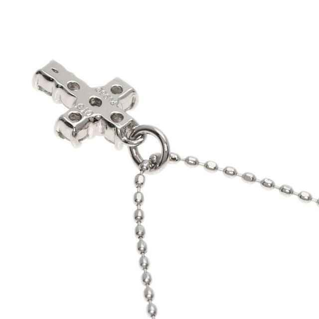 0.15ct ダイヤモンド クロス ネックレス プラチナPT850/PT900 2.2g  