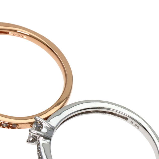 PickupSALE開催! 1/23 17時～1/28 10時迄!】0.2ct ダイヤモンド 2本  