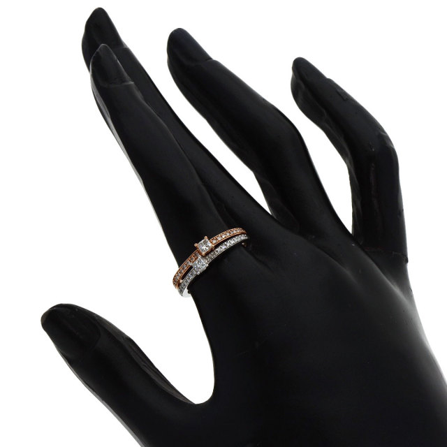 0.2ct ダイヤモンド 2本セット リング・指輪 K14ピンクゴールド/K14WG 