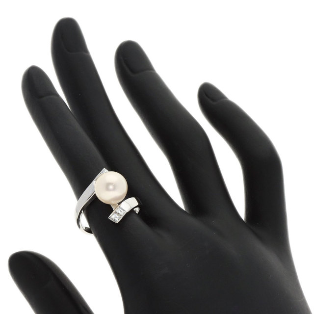 アコヤパール 真珠 ダイヤモンド リング・指輪 プラチナPT900 6.6g  