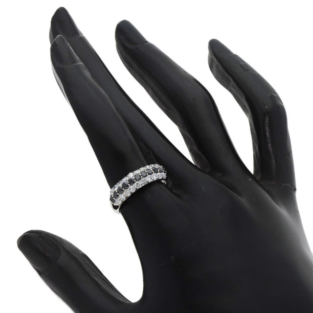 0.7ct ダイヤモンド ブラックダイヤモンド リング・指輪 プラチナPT900 