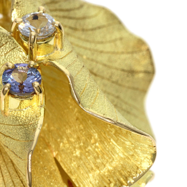 IKEDA KEIKO 池田啓子 マルチカラーストーン ダイヤモンド ブローチ