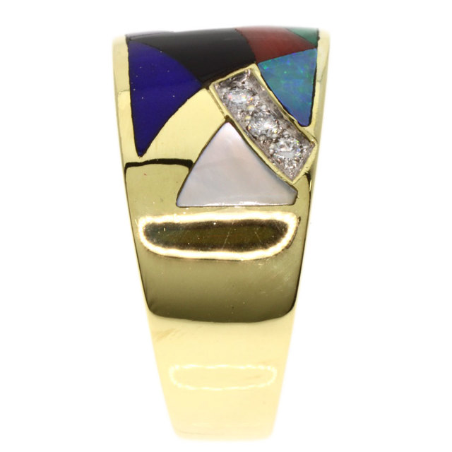 ARTIDAOUD ancient カボション ラピスラズリ リング ancient] カボション ラピスラズリ リング｜ARTIDA OUD（アル