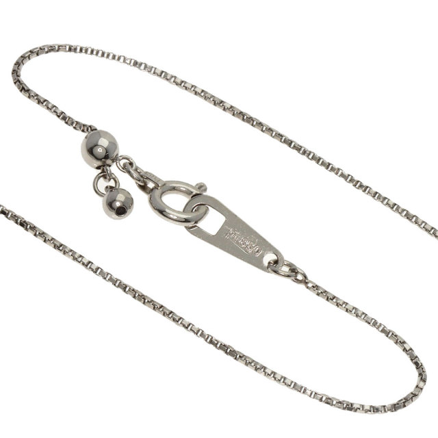 0.2ct クォーツ ダイヤモンド ネックレス プラチナPT850/K18WG 3.4g 