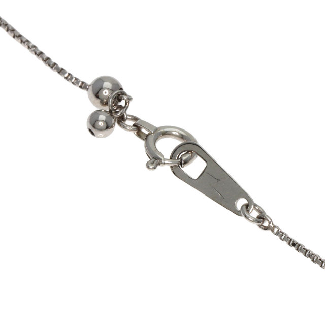 0.2ct クォーツ ダイヤモンド ネックレス プラチナPT850/K18WG 3.4g 