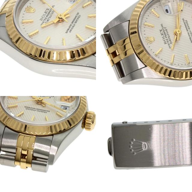 ROLEX メンズ腕時計 シルバー/ゴールド 時計 ロレックス デイトジャスト メンズ シルバー x ゴールド