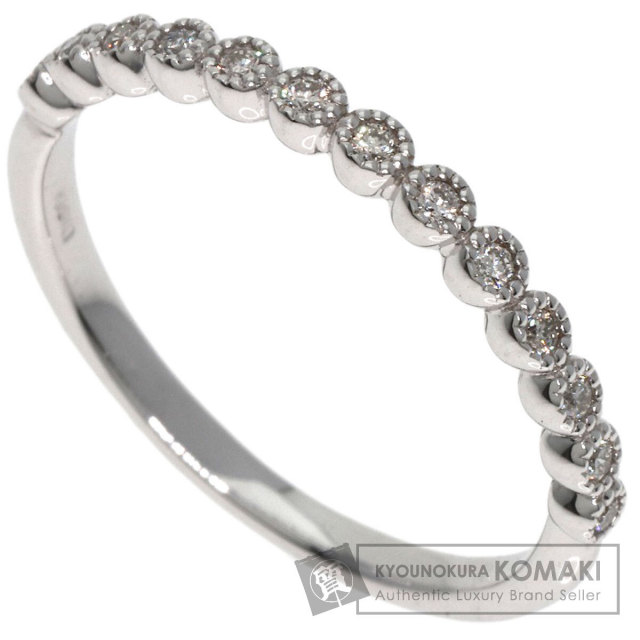 0.22ct フラワー ダイヤモンド ルビー リング・指輪 K14ホワイト