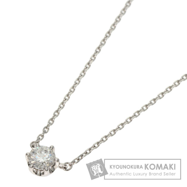 4℃ プラチナPt850 ダイヤモンドネックレス 4℃ ヨンドシー ダイヤモンド Wクロス ネックレス Pt850 プラチナ
