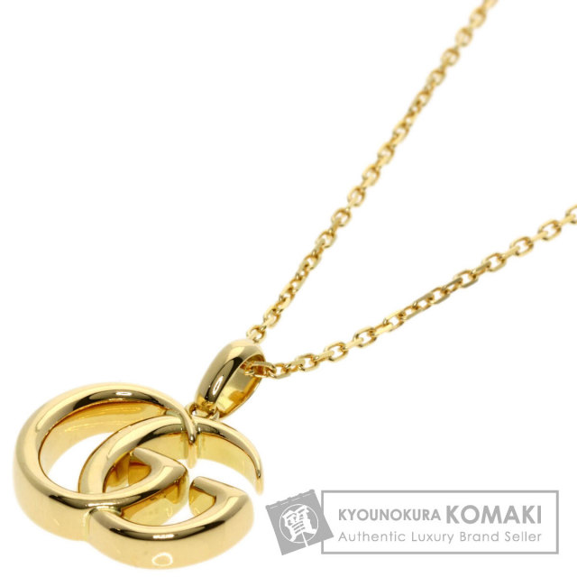 GUCCI グッチ GGロゴ ネックレス K18イエローゴールド レディース  