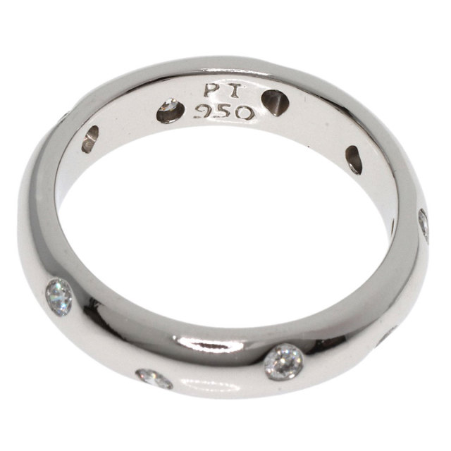 12580円 ダイヤモンド入り・Ptドッツリング［サイズ12号