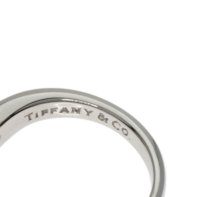 【超美品】ティファニー　ペレッティ　カーブド　1Pダイヤモンド　リング　プラチナ エルサ・ペレッティ カーブド バンドリング ダイヤモンド
