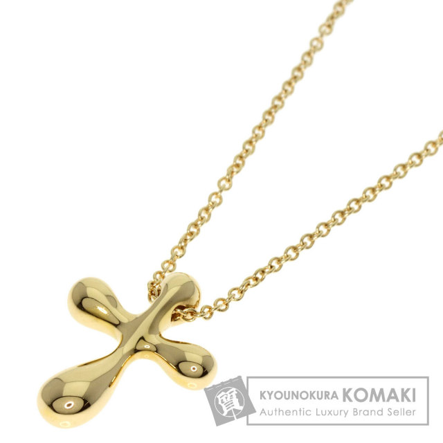 ティファニーTIFFANYスモールクロスネックレス18K ゴールド