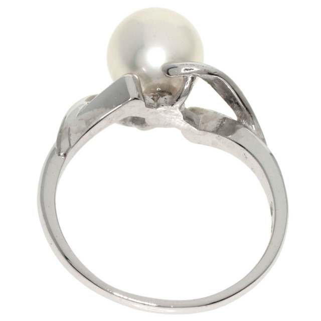 MIKIMOTO ミキモト パール 真珠 リング・指輪 K14ホワイトゴールド 