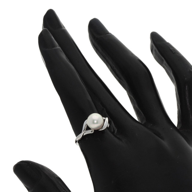 MIKIMOTO ミキモト パール 真珠 リング・指輪 K14ホワイトゴールド 