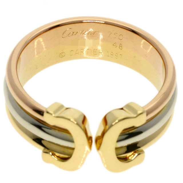 CARTIER カルティエ 2C SM #48 リング・指輪 K18イエローゴールド