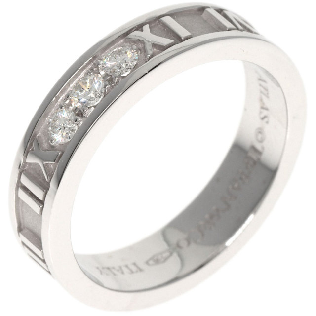 TIFFANY&Co. ティファニー アトラス ナロー 3P ダイヤモンド リング 