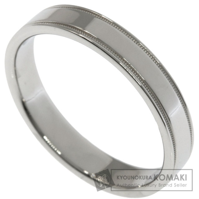 ティファニー リング・指輪 ミルグレイン フラット バンド