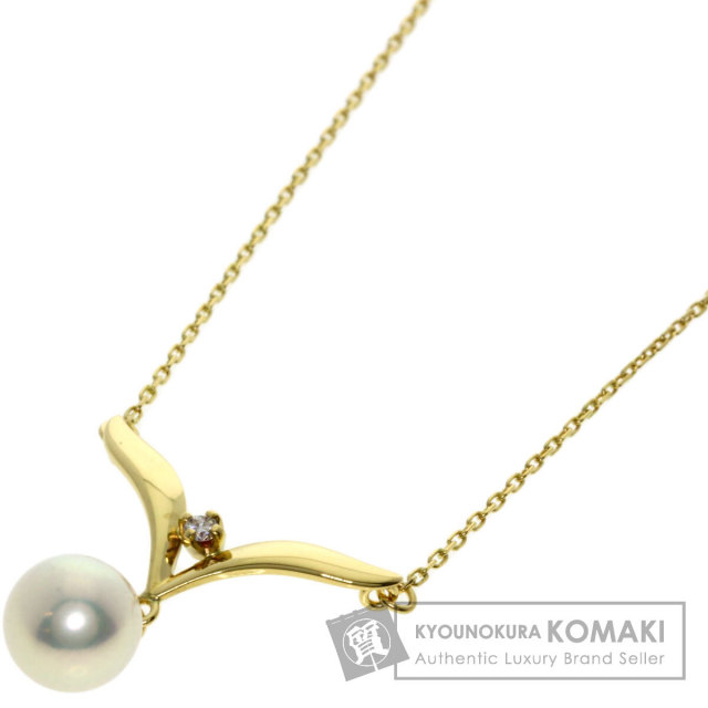 MIKIMOTO ミキモト パール 真珠 ネックレス K18イエローゴールド
