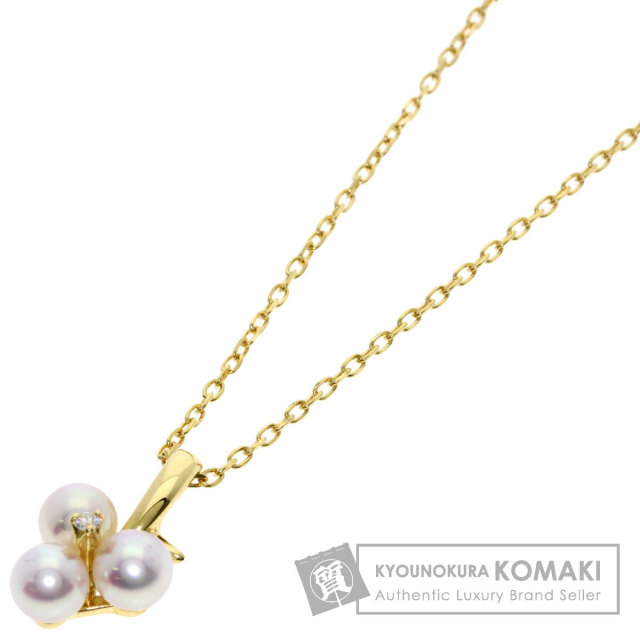 MIKIMOTO ミキモト パール 真珠 ブローチ K14イエローゴールド